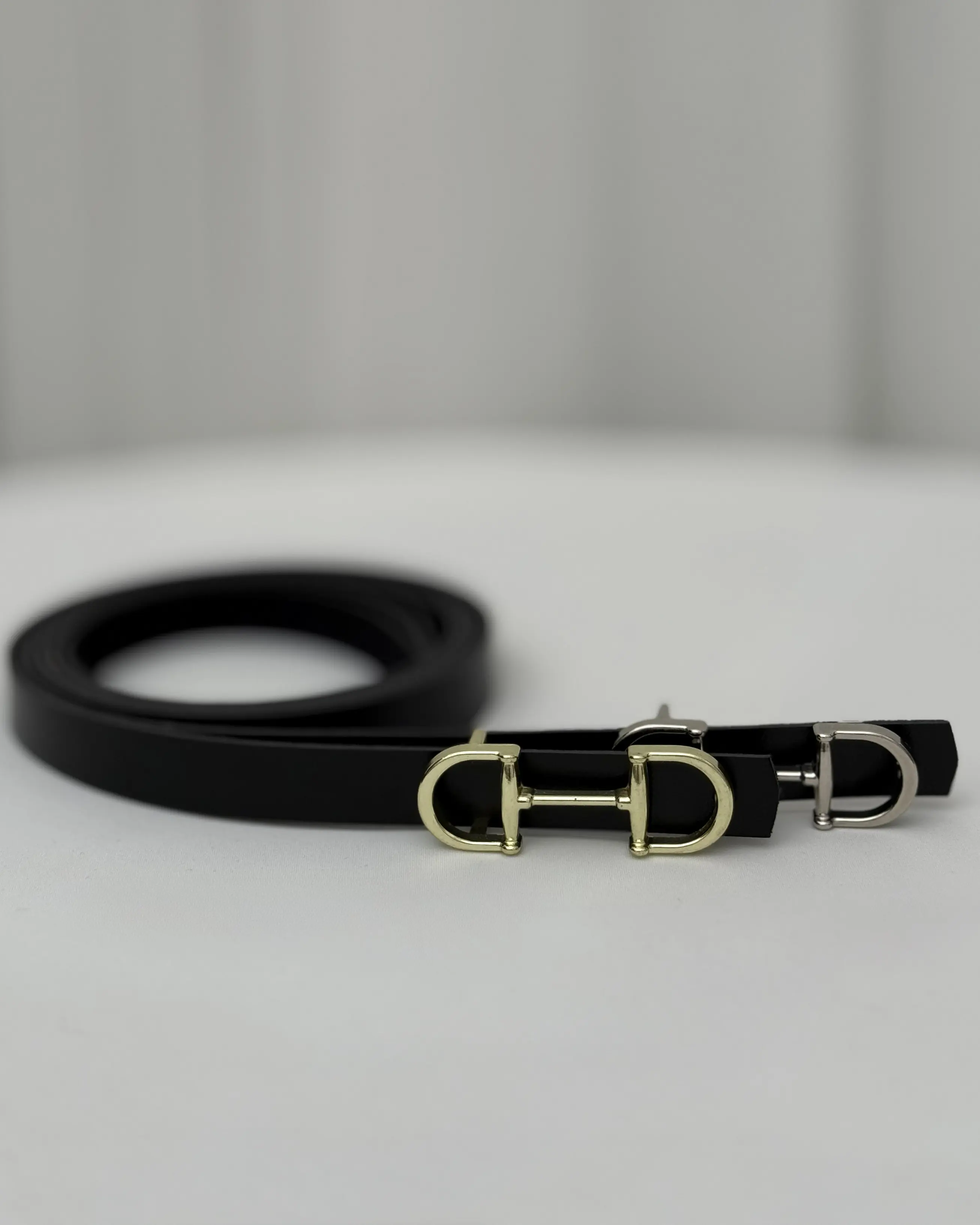 کمربند دخترانه چرم دو سانتی